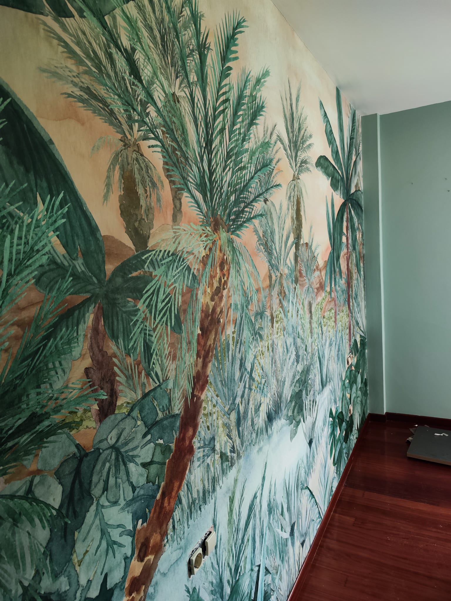 Papel pintado antes